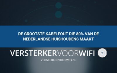 De grootste kabelfout die 80% van de Nederlandse huishoudens maakt