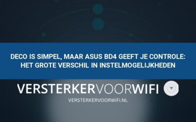 Deco is simpel, maar ASUS BD4 geeft je controle: Het grote verschil in instelmogelijkheden