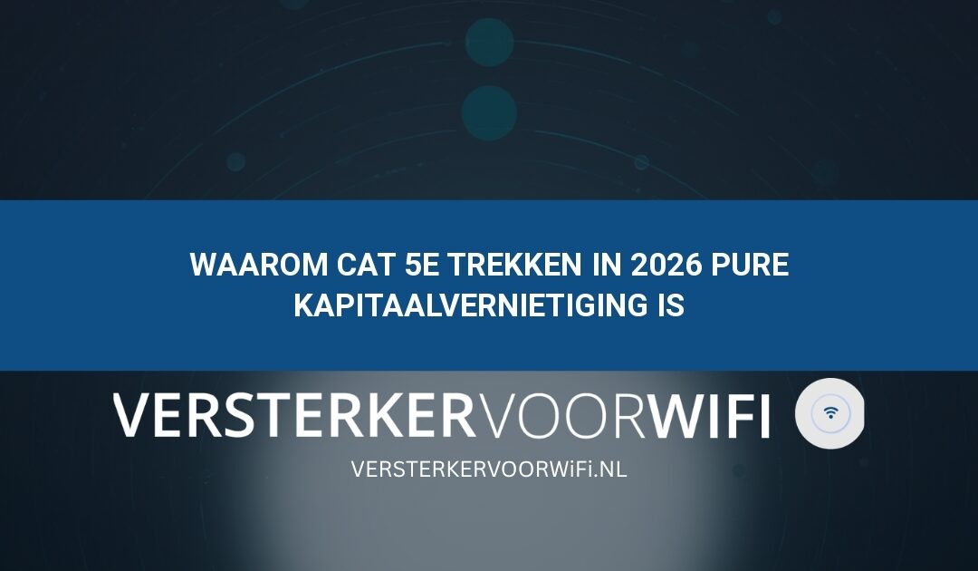 Waarom Cat 5e trekken in 2026 pure kapitaalvernietiging is