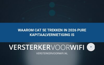 Waarom Cat 5e trekken in 2026 pure kapitaalvernietiging is