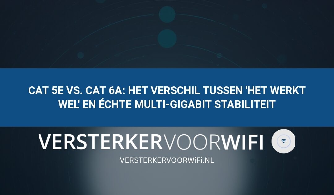 Cat 5e vs. Cat 6a: Het verschil tussen ‘het werkt wel’ en échte multi-gigabit stabiliteit