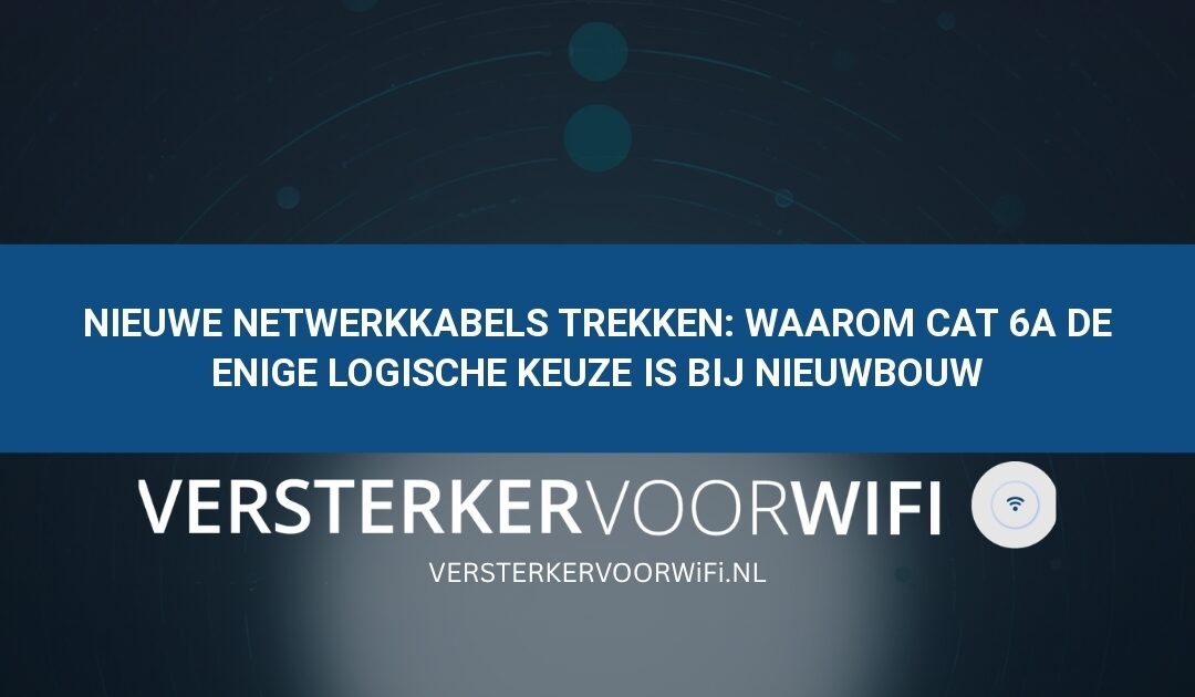 Nieuwe netwerkkabels trekken: Waarom Cat 6a de enige logische keuze is bij nieuwbouw